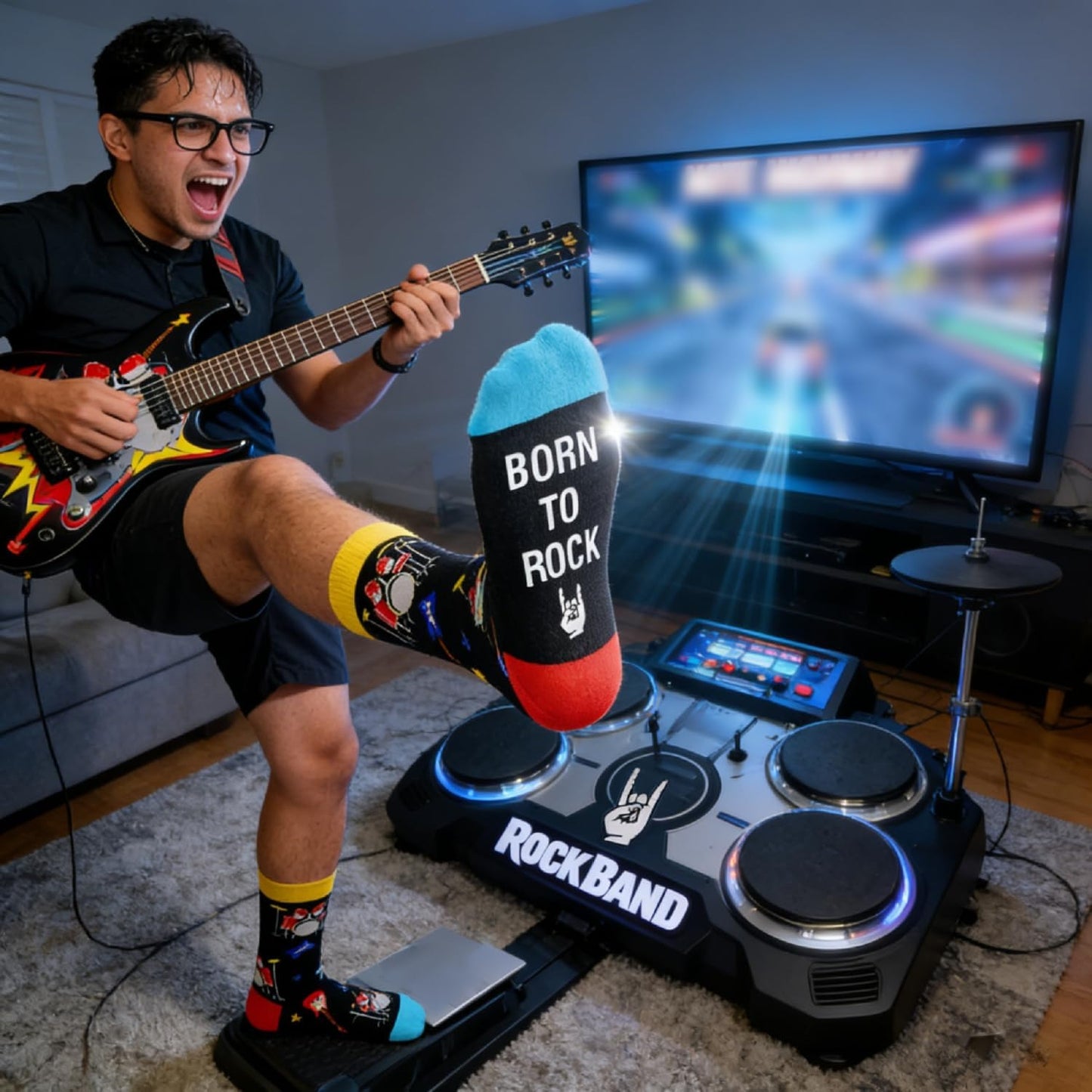 BORN TO ROCK SOCKS