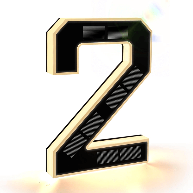 9-Inch Solar Lighted House Numbers for Outside