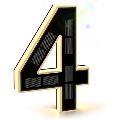 9-Inch Solar Lighted House Numbers for Outside