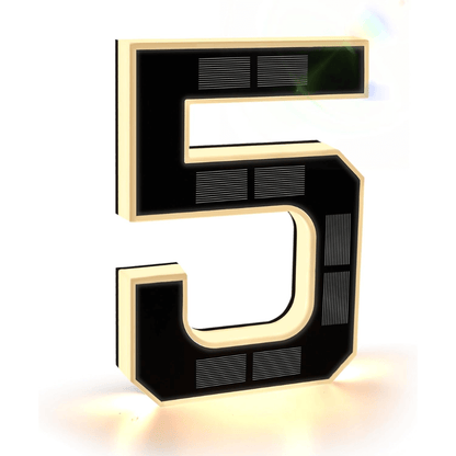 9-Inch Solar Lighted House Numbers for Outside